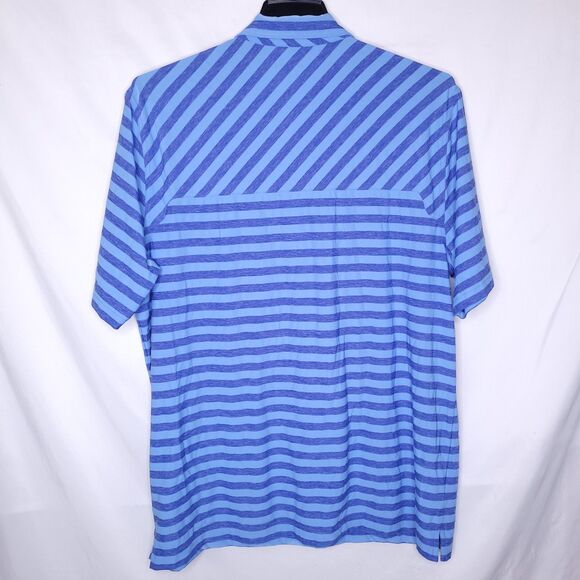 Vineyard Vines Polo Shirt Mens XL Striped Blue Jamestown Performance - Picture 5 of 11